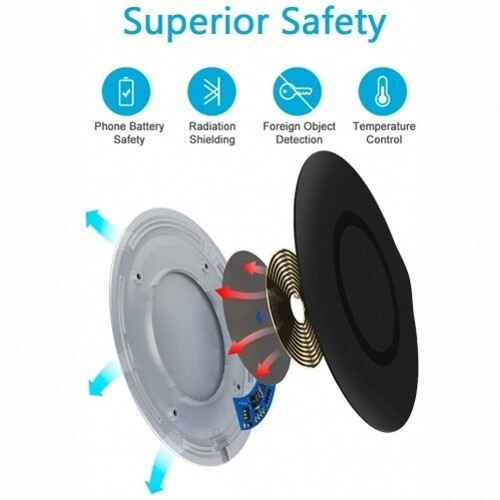 For T-Mobile REVVL 6 PRO/6x PRO 5G - 15W Wireless Charger Fast Charging Pad Slim - Bild 5 von 6