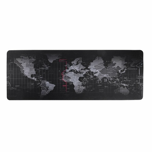Gaming Mauspad XXL Anti-Rutsch Mousepad Schreibtisch Matte Weltkarte Design DE - Afbeelding 9 van 12
