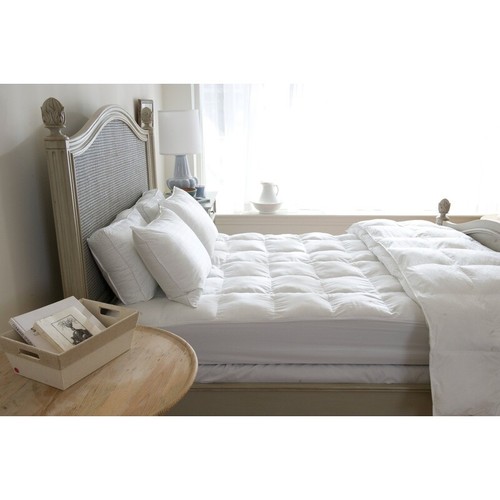Cuscini Letto Jumbo Confezione da 2 Piumino Sintetico Ipoallergenico 300 Fili Bianco - Foto 5 di 6