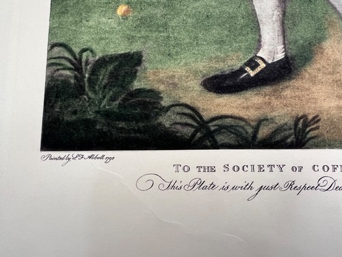 1790 la Società dei Goffer a Blackheath Stampa Abbott 17,5" x 23,5" - Foto 10 di 11