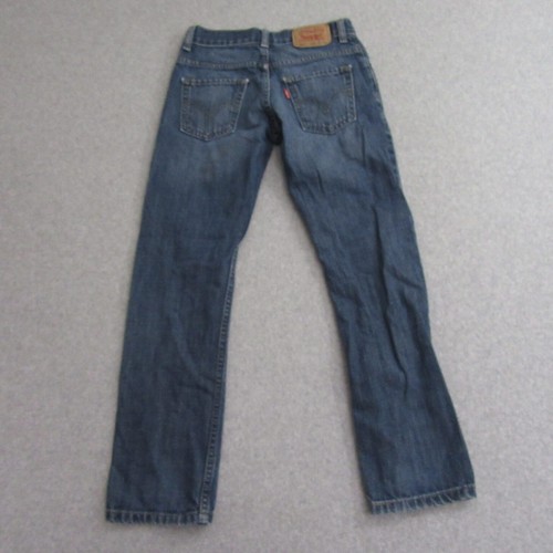 Levi's Boys Straight Leg Jeans 25 x 25 Blue 511 Medium Wash Denim Pocket - Picture 4 of 11