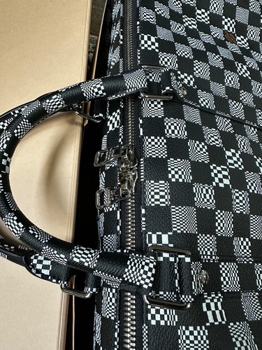 Louis Vuitton Damier Keepall 50 cm Black & White 2021 Design Virgil Abloh - Bild 4 von 14