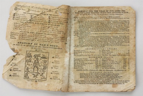 1855 antique COLUMBIAN ALMANAC philadelphia pa THIRD AFTER BISSEXTILE leap year - Picture 2 of 12