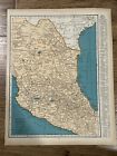 Antique Rand McNally 1937 Map Of Central Mexico 14”x11”