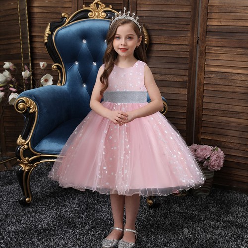 Flower Kids Girls Tutu Dress Pageant Prom Girls Formal Gown Birthday Prom Dress - Picture 4 of 43