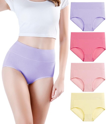 wirarpa Women Cotton Underwear High Waisted Ladies Panties Full Coverage B - Picture 26 of 31