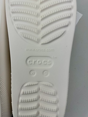 Women's US Size 9 Crocs Classic Platform Flip White Flip Flops Sandals New - Picture 12 of 15