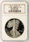 1990-S $1 Proof American Silver Eagle NGC PF69UCAM