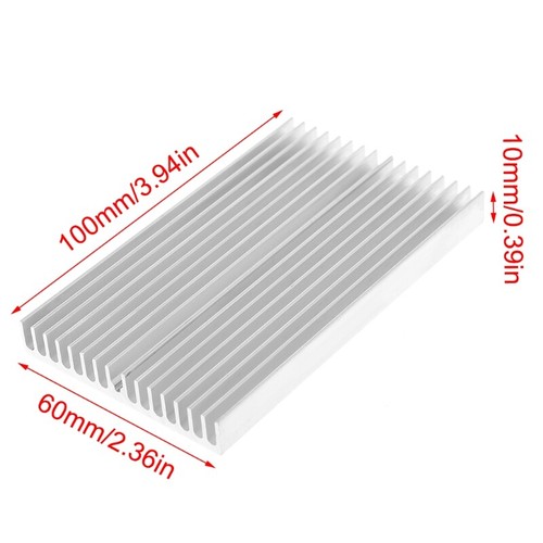 Heatsink for IC LED Cooling Electronic Cooler Chipset Heat Dissipation 100x60mm - Afbeelding 3 van 8