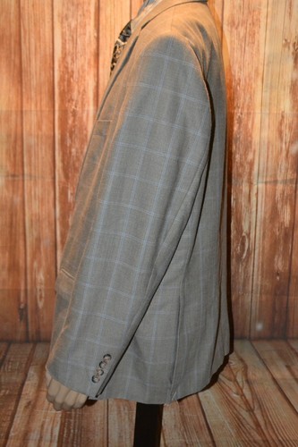 Lauren Ralph Lauren Men Check Silk Wool 2 Front Button Sports Coat Sz 50R - Picture 4 of 11