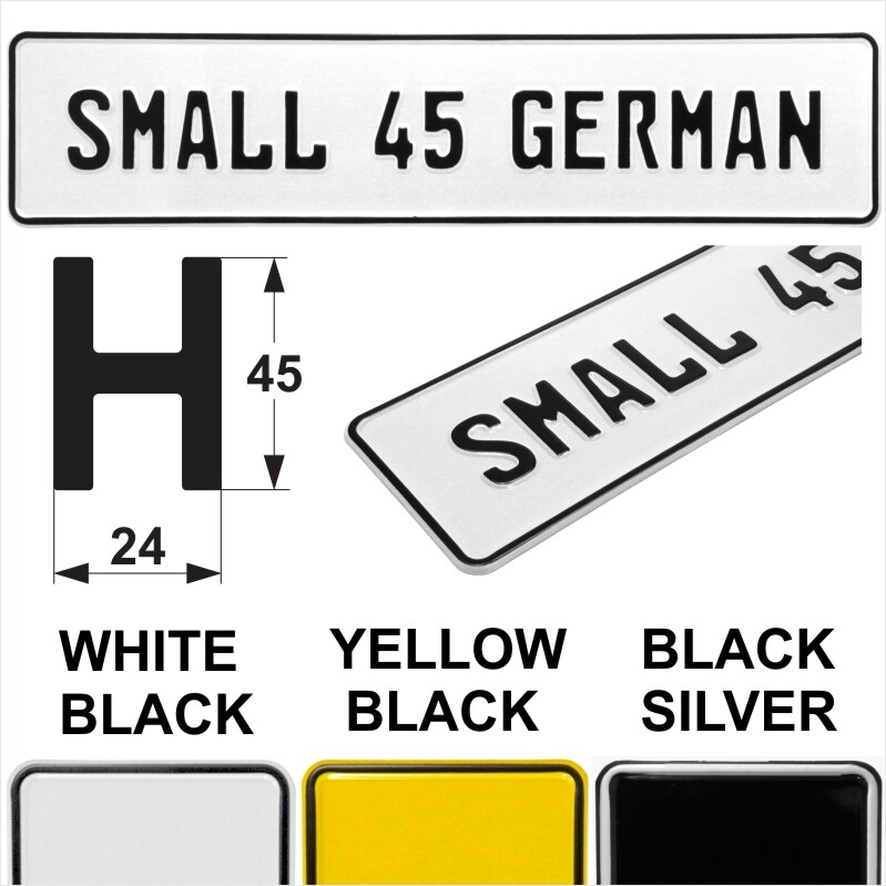 14 Font Style Novelty Pressed metal number plates replica car show any text name - Picture 23 of 27