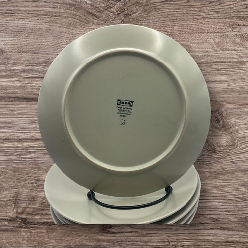 IKEA Matte Light Gray Set Of 5 Salad Plates 7.5” 10866 - Picture 2 of 4