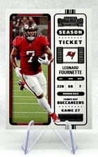 Leonard Fournette 2022 Panini Contenders Season Ticket #95 Tampa Bay Buccaneers