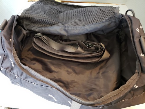 Victoria’s Secret VS Pink CONVERTIBLE Duffle Bag Backpack Charcoal Gray Black - Picture 8 of 10