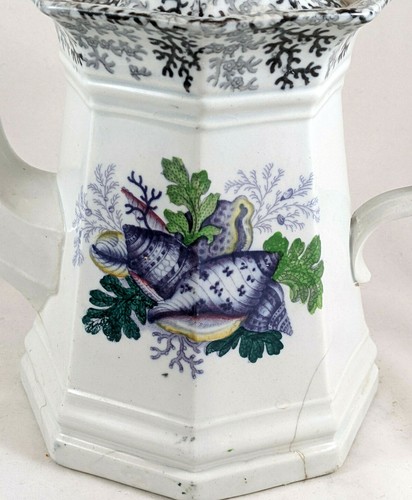 Cafetera antigua estilo Staffordshire - Imagen 3 de 12