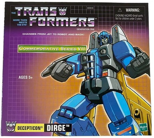 Transformers G1 Commemorative Series VII Decepticon Dirge Vtg 2003 Figure NEW