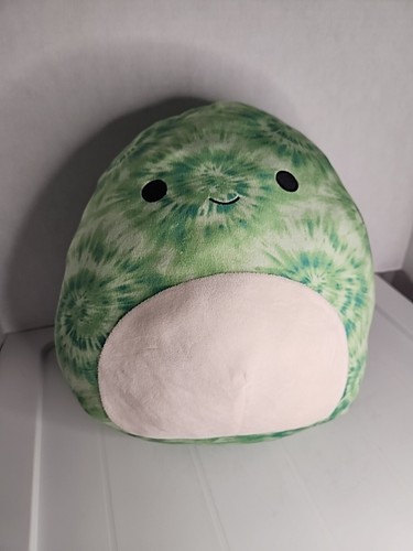 Peluche Squishmallow 14" Naddie Tie Dye Tartaruga Morbido ESCLUSIVO Verde - Foto 7 di 7