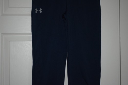 Under Armour Youth Size XL Dark Blue Fleece Lined Athletic Pants - Picture 3 of 9