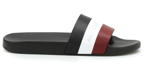 MONCLER BASILE LEATHER SLIDES SANDALEN SANDALS SCHUHE SHOES PANTOLETTEN NEW 39 - Bild 12 von 12