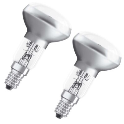 2x Osram 30W = 40W SES E14 230V Eco Halogen Energy Saver R50 Reflektor Spot