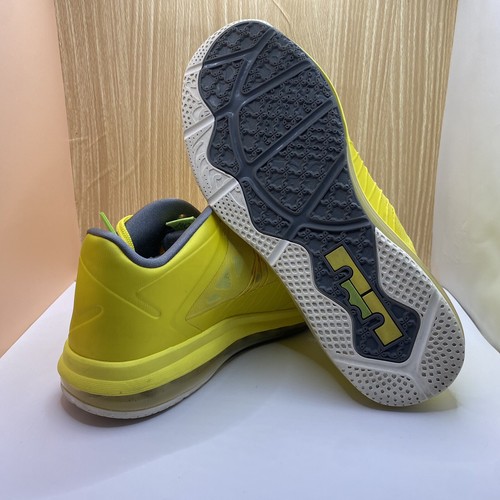 Nike Lebron X 10 Low Yellow 579765 700 Los Angeles Lakers Air Jordan sz 10 - Picture 6 of 7