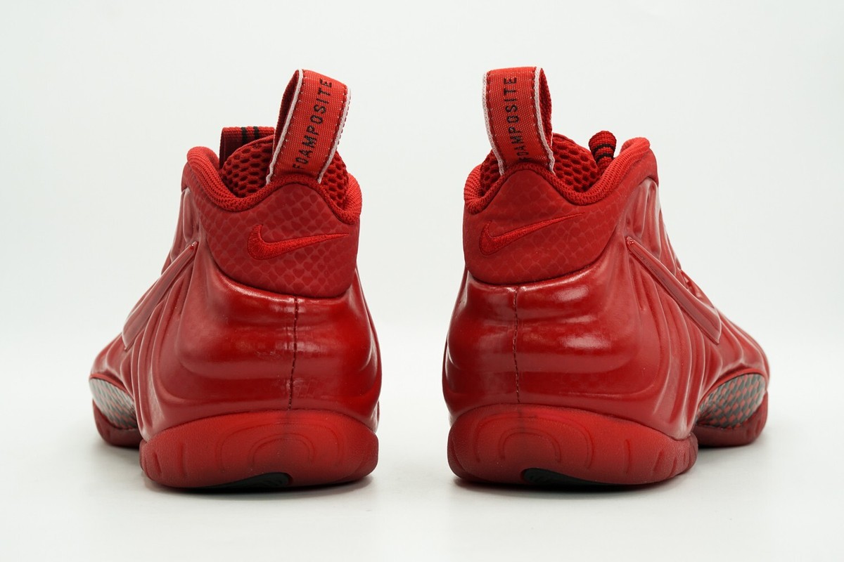 Nike foamposite red october 2018 deals