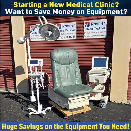 Ritter Midmark Power Exam Table 623 Midmark Mist Upholsty *Premier Used Medical* - Picture 9 of 24