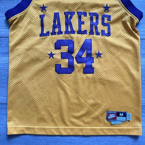 Nike Los Angeles Lakers Team Trikot NBA Med SHAQUILLE O'NEAL #34 Vintage Shaq - Bild 3 von 16