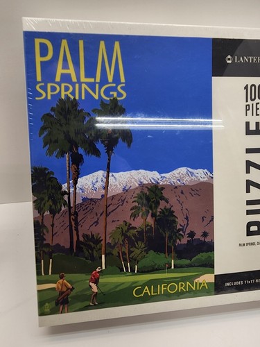 Lantern Press Palm Springs Calif 1000 Piece Puzzle w/ Poster Golf New Sealed - Picture 3 of 13
