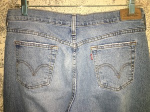 LEVI-039-S-515-Boot-Cut-mid-rise-10M-medium-faded-denim-blue-jeans-stretch-red-tab