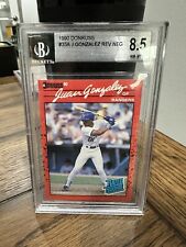 1990 Donruss Juan Gonzalez RC Rookie Error Reverse Negative BGS 8.5