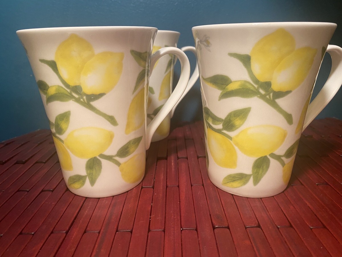 Mikasa “Lemons” Mugs Coffee/Tea (4) | eBay