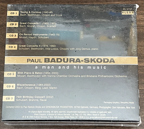 Paul BADURA-SKODA A Man & His Music 75th Birthday Tribute - RARE 7 CD Boxed Set - Picture 2 of 5