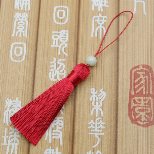 Wholesale 8cm Jade Bead Tassel Trim Craft Jewelry Making DIY Pendant 28 Colors - Picture 7 of 33