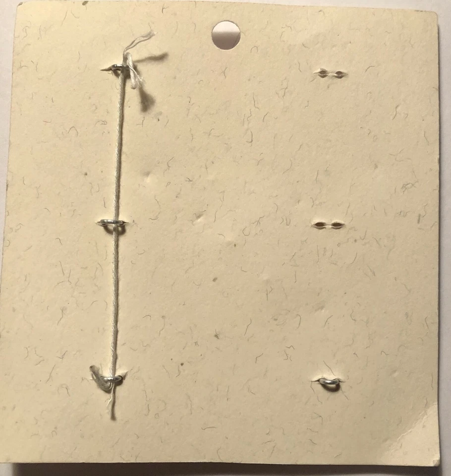 Set of 4 MIDORI Fabric Covered Domed Shank Buttons Lilac Yellow 3/4" 19mm 9931 - Image 2 of 2