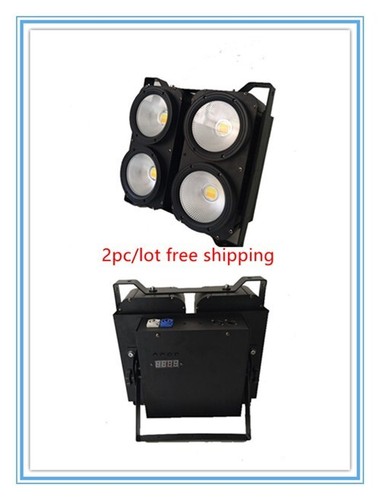 2pc/lot 4x100W LED COB blinder cool+warm white 2in1 audience matrix DMX DJ light - Picture 1 of 8