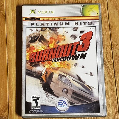 Burnout 3 Takedown Platinum Hits (Xbox) * CIB *(Used)