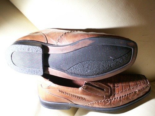 Herren-Halbschuh Gr. 41 echt Leder mittelbraun - Bild 3 von 3