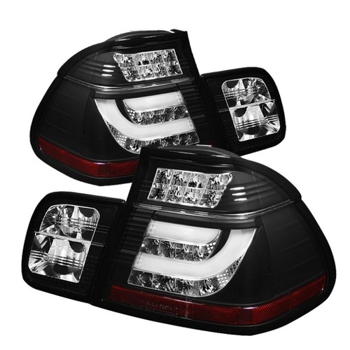 Spyder for BMW E46 3-Series 02-05 4Dr Light Bar Style LED Tail Lights - Picture 3 of 15