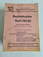 Buchfahrplan Heft 701-23 Jahresfahrplan 1983/84 Deutsche Reichsbahn