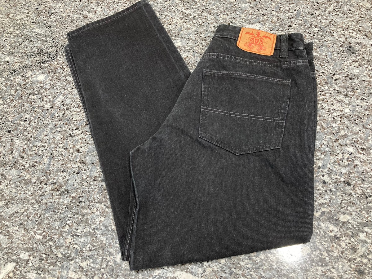 PJ Mark Jeans Men's 36x34 Black Straight Mid Rise Pants 100 PJ Mark Jeans Men's 36x34 Black Straight Mid Rise Pants 100