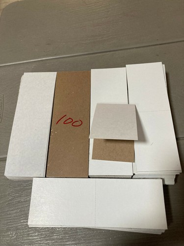 Cardboard Flat Vending 3" x 4.5" Card Folders Mail Shipping Stiffeners Insert - Picture 7 of 19