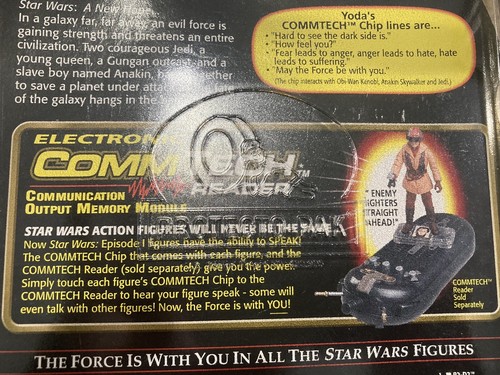 Genuine Vintage Star Wars Episode 1 Yoda Jedi Council Chair CommTech Chip 1998 - Picture 10 of 12