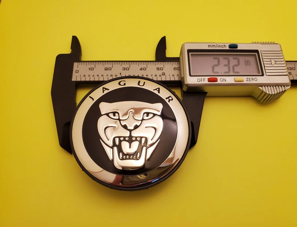 JAGUAR Set Of 4 Black Wheel Center Cap 59mm - - Satisfaction Guaranteed - Image 4 of 4