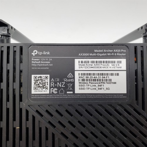 TP-Link AX3000 WiFi 6 Router (Archer AX55 Pro) - Multi Gigabit Wireless Router - Picture 4 of 4