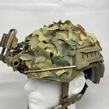 DIGITAL ARID/DESERT TAN Reversible Camo Net Helmet Cover Ghillie Netting Scrim