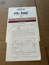 Original Vs ExciteBike Nintendo      arcade Video game manual