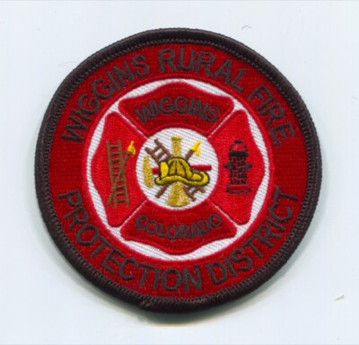 #ad #ad Wiggins Rural Fire Protection District Patch Colorado CO $4.95