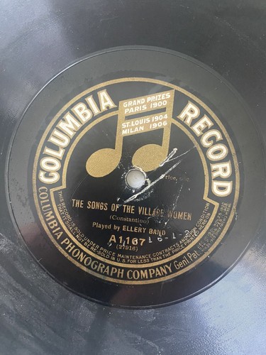 Columbia A1167 Ellery Band Salome Intermezzo/The Song Of The Village Women V/V - Picture 2 of 4