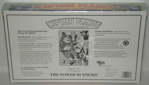 CAPTAIN PLANET e i PIANETI gioco da tavolo SIGILLATO nuovo Università '91 DIC - Foto 2 di 4